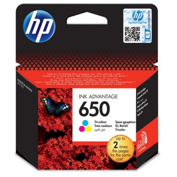HP (Hewlett Packard) 650 CZ102AE Orjinal Renkli Kartuş 200 Sayfa