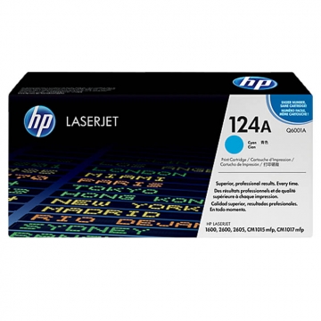 HP (Hewlett Packard) 124A Q6001A Orjinal Mavi Lazer Toner 2.000 Sayfa