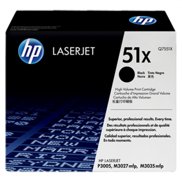 HP (Hewlett Packard) 51X Q7551X Orjinal Siyah Lazer Toner 13.000 Sayfa