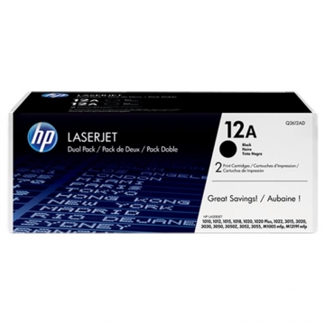 HP (Hewlett Packard) 12A Q2612AD Orjinal Siyah Lazer Toner 2 Li PAKET