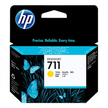 HP (Hewlett Packard) 711 CZ132A Orjinal Sarı Kartuş 29 Mlgr.