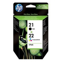 <span>HP (Hewlett Packard)</span> 21+22 SD367A Orjinal Siyah ve Renkli Kartuş 2 Li PAKET