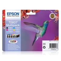 EPSON T0807 C13T08074011 Orjinal 6 Ayrı Renk Kartuş 6 LI PAKET