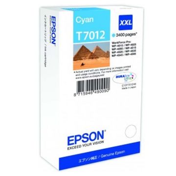 EPSON T7012 C13T70124010 Yüksek Kapasiteli Orjinal Mavi Kartuş 3.400 Sayfa