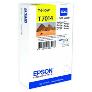 EPSON T7014 C13T70144010 Yüksek Kapasiteli Orjinal Sarı Kartuş 3.400 Sayfa