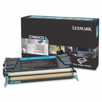 LEXMARK C746A1CG Orjinal Mavi Lazer Toner 7.000 Sayfa