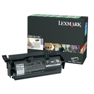 LEXMARK X651A11E Orjinal Siyah Lazer Toner 7.000 Sayfa