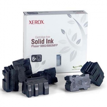 XEROX Phaser 8860 & 108R00820 Orjinal Siyah Lazer Toner 6 Adet 6 Lı PAKET 14.000 Sayfa