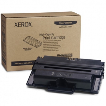 XEROX Phaser 3635 & 108R00796 Yüksek Kapasiteli Orjinal Siyah Lazer Toner 10.000 Sayfa