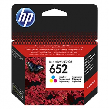 HP (Hewlett Packard) 652 F6V24AE Orjinal Renkli Kartuş 200 Sayfa