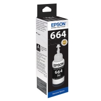 EPSON 664 C13T66414A Orjinal Siyah Mürekkep Şişesi 70 Mlgr. 4.500 Sayfa
