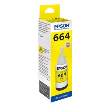 EPSON 664 C13T66444A Orjinal Sarı Mürekkep Şişesi 70 Mlgr. 7.500 Sayfa
