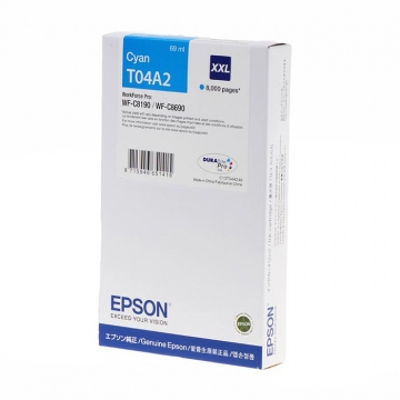 EPSON T04A2 C13T04A240 Ekstra Yüksek Kapasiteli Orjinal Mavi Kartuş 8.000 Sayfa