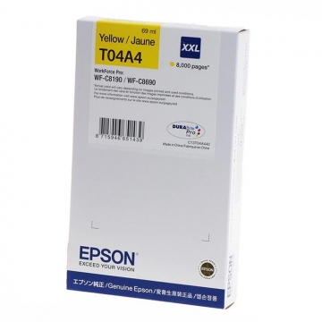 EPSON T04A4 C13T04A440 Ekstra Yüksek Kapasiteli Orjinal Sarı Kartuş 8.000 Sayfa