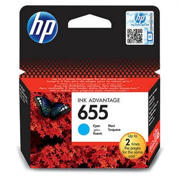 HP (Hewlett Packard) 655 CZ110AE Orjinal Mavi Kartuş 600 Sayfa