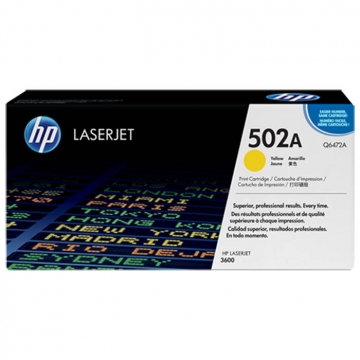 HP (Hewlett Packard) 502A Q6472A Orjinal Sarı Lazer Toner 4.000 Sayfa