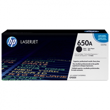 HP (Hewlett Packard) 650A CE270A Orjinal Siyah Lazer Toner 13.500 Sayfa