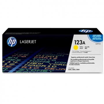 HP (Hewlett Packard) 123A Q3972A  Orjinal Sarı Lazer Toner 2.000 sayfa