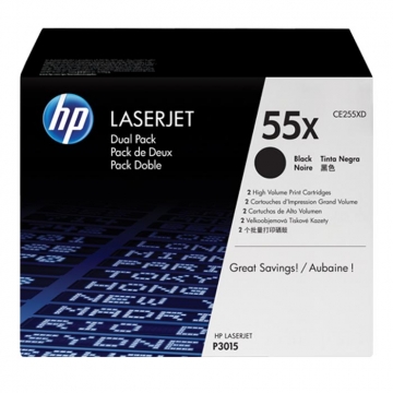 HP (Hewlett Packard) 55X CE255XD Orjinal Siyah Lazer Toner 2 Li PAKET