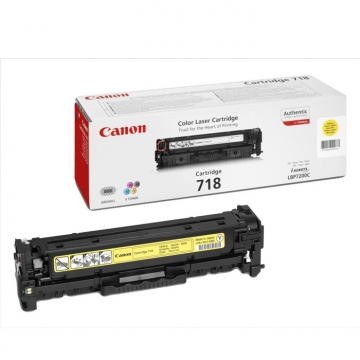 CANON 718 CRG-718Y Orjinal Sarı Lazer Toner 2.900 Sayfa