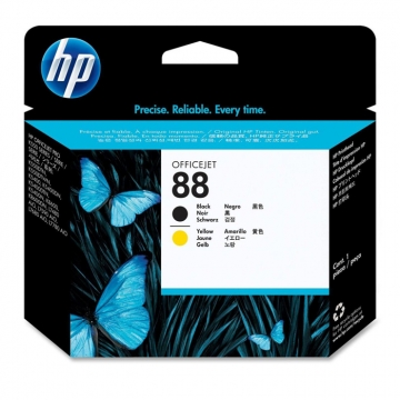 HP (Hewlett Packard) 88 C9381A Orjinal Siyah ve Sarı Baskı Kafası