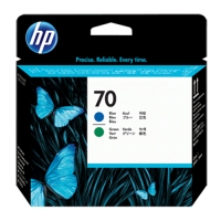 HP (Hewlett Packard) 70 C9408A Orjinal Mavi ve Yeşil Baskı Kafası