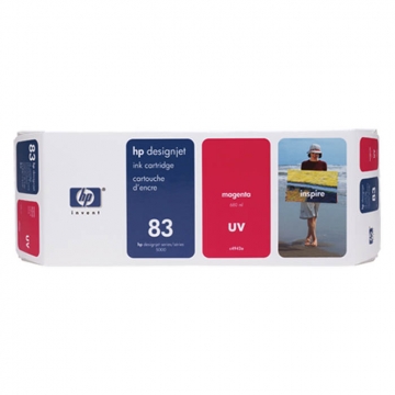 HP (Hewlett Packard) 83 UV C4942A Orjinal Kırmızı Kartuş 680 mlgr.
