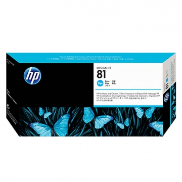 HP (Hewlett Packard) 81 C4951A Orjinal Mavi Baskı Kafası ve Temizleyicisi
