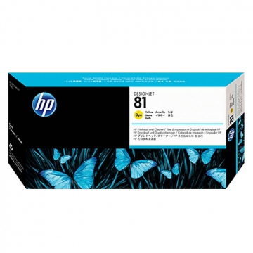 HP (Hewlett Packard) 81 C4953A Orjinal Sarı Baskı Kafası ve Temizleyicisi