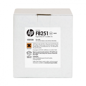 HP (Hewlett Packard) FB251 CQ123A Orjinal 2 Litre Beyaz Scitex Mürekkep