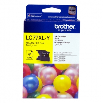 BROTHER LC-77XLY Yüksek Kapasiteli Orjinal Sarı Kartuş 1.200 Sayfa
