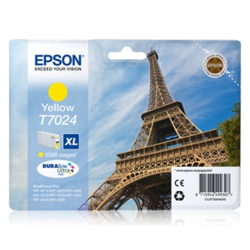 EPSON T7024XL C13T70244010 Yüksek Kapasiteli Orjinal Sarı Kartuş 2.000 Sayfa