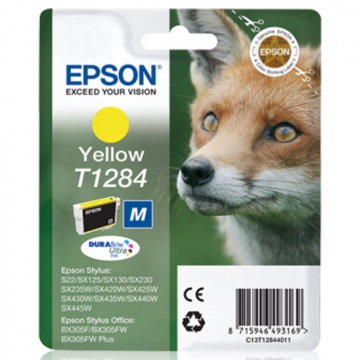 EPSON T1284 C13T12844011 Orjinal Sarı Kartuş 225 Sayfa 