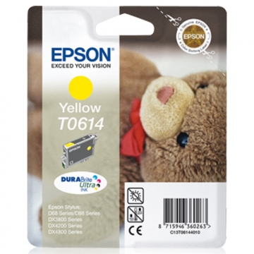 EPSON T0614 C13T06144010 Orjinal Sarı Kartuş 250 Sayfa