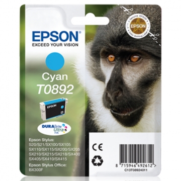 EPSON T0892 C13T08924011 Orjinal Mavi Kartuş 185 Sayfa