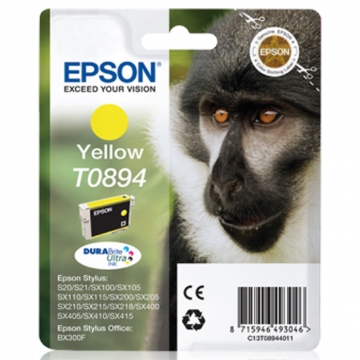 EPSON T0894 C13T08944011 Orjinal Durabrite Sarı Kartuş 255 Sayfa