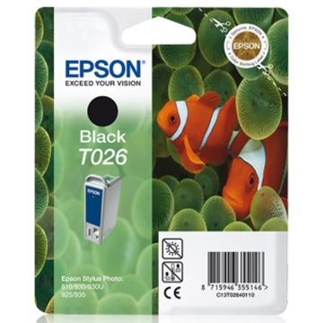 EPSON T026 C13T02640110 Orjinal Siyah Kartuş 540 Sayfa