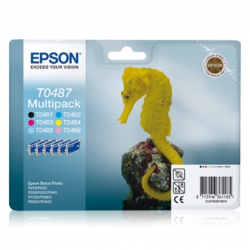 EPSON T0487 C13T04874010 Orjinal 6 Adet Kartuş 6 LI PAKET