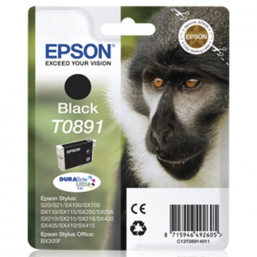 EPSON T0891 C13T08914011 Orjinal Siyah Kartuş 180 Sayfa