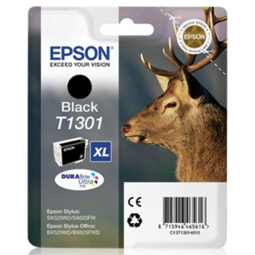 EPSON T1301XL C13T13014010 Yüksek Kapasiteli Orjinal Siyah Kartuş 1.000 Sayfa