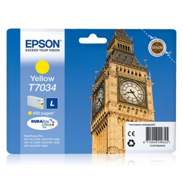 EPSON T7034 C13T70344010 Orjinal Sarı Kartuş 800 Sayfa