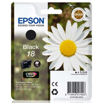 EPSON 18 C13T18014010 Orjinal Siyah Kartuş 175 Sayfa
