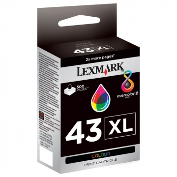 LEXMARK 43XL 18YX143E Orjinal Renkli Kartuş 500 Sayfa
