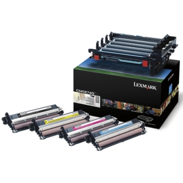 LEXMARK C540X74G Orjinal Siyah + Renkli Drum Kiti 30.000 Sayfa