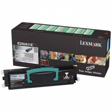 LEXMARK E250A11E Orjinal Siyah Lazer Toner 3.500 Sayfa