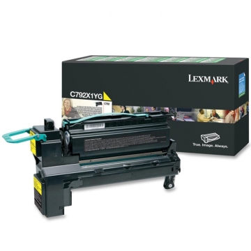 LEXMARK C792X1YG Ekstra Yüksek Kapasiteli Orjinal Sarı Lazer Toner 20.000 Sayfa