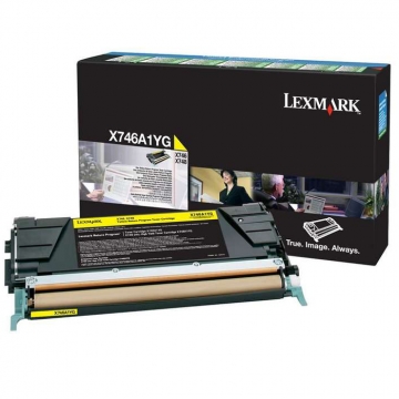 LEXMARK X746A1YG Orjinal Sarı Lazer Toner 7.000 Sayfa