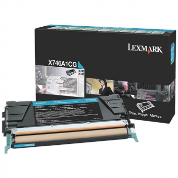 LEXMARK X746A1CG Orjinal Mavi Lazer Toner 7.000 Sayfa