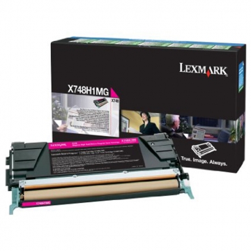 LEXMARK X748H1MG Yüksek Kapasiteli Orjinal Kırmızı Lazer Toner 10.000 Sayfa