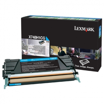 LEXMARK X748H1CG Yüksek Kapasiteli Orjinal Mavi Lazer Toner 10.000 Sayfa
